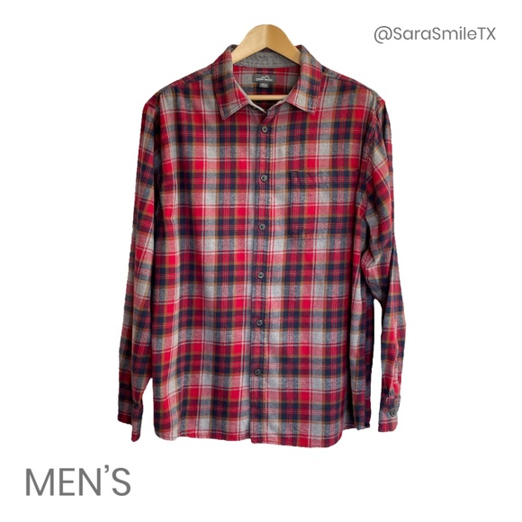 Eddie Bauer Other - {EDDIE BAUER} Men’s Plaid Flannel Long Sleeve Button Down Shirt